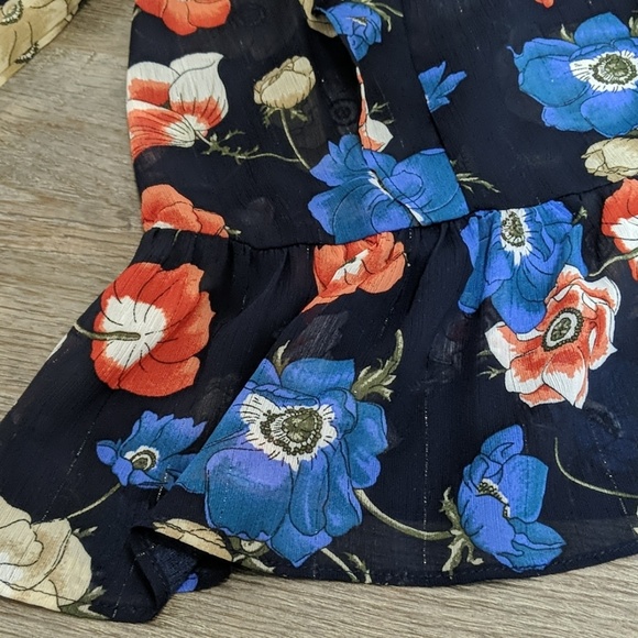 NWT ~ LUMIERE Peplum Hem Flowy Top - Picture 6 of 8